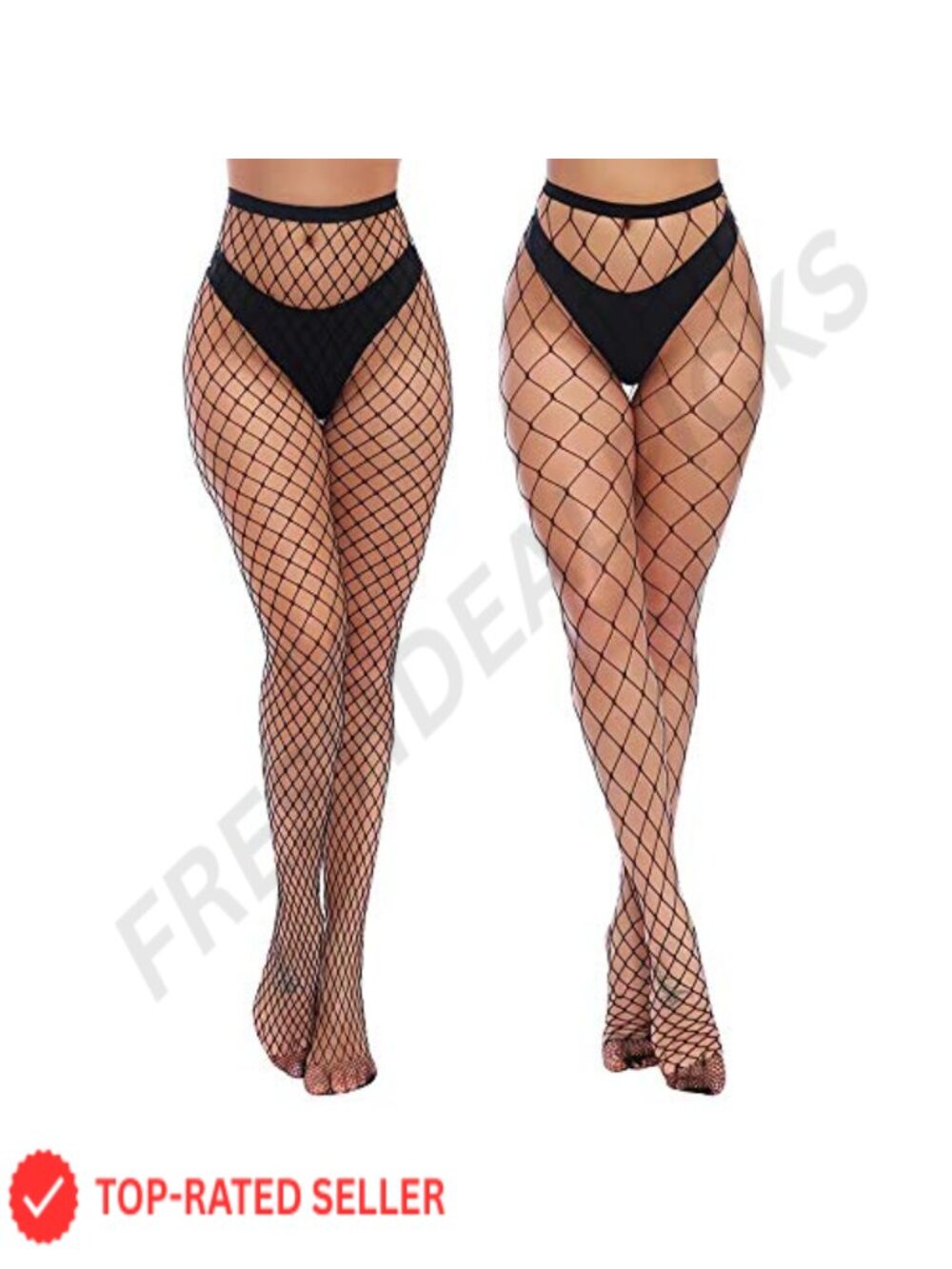 Fishnet Tights High Waist Pantyhose Stretchy Thigh High Hosiery